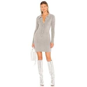 AMANDA UPRICHARD Devin Mini Dress in Fog - XS